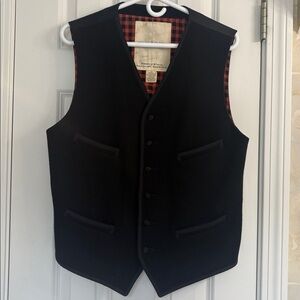 Denim & Supply Ralph Lauren Vintage Black Wool Gilet Waistcoat Women’s Vest. EUC